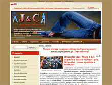 Tablet Screenshot of markowa-odziez.eu